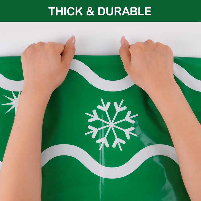 Sofier 3pcs Large Christmas Gift Bags, 36"x44" Holiday Gift Wrap Jumbo Christmas Sacks for Gifts Giant Presents Big Xmas Plastic Bags (waves) - Image 5